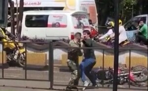 Procesan a motociclista por supuesta agresión a marino