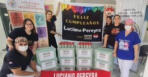 La Nación / Luciano Pereyra inspiró iniciativa solidaria al hospital San Pablo por parte de su club de fans