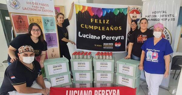 La Nación / Luciano Pereyra inspiró iniciativa solidaria al hospital San Pablo por parte de su club de fans