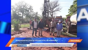 SENASA realiza perforación de pozo en distrito de Horqueta.