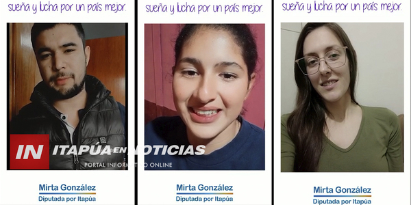 JÓVENES APOYAN FIGURA DE MIRTA GONZÁLEZ COMO FUTURA DIPUTADA