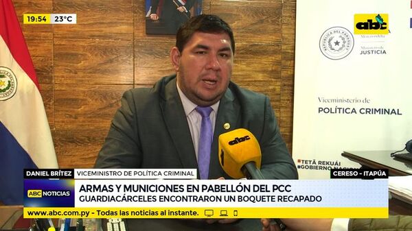 Armas y municiones en pabellón del PCC - ABC Noticias - ABC Color