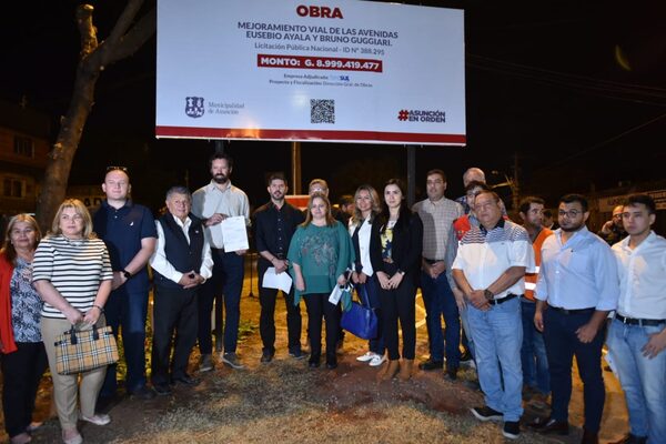 Diario HOY | Dan palada Inicial de obra de mejoramiento de la Avenida Eusebio Ayala y Bruno Guggiari