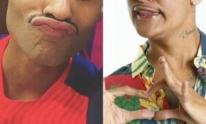 (VIDEO) Jean Fernandes le farreó por su bigote al pelotero Mateus
