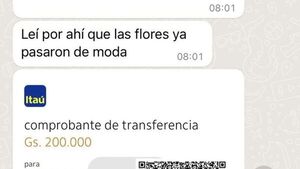 Transfirió plata como regalo de Primavera y causó furor en redes