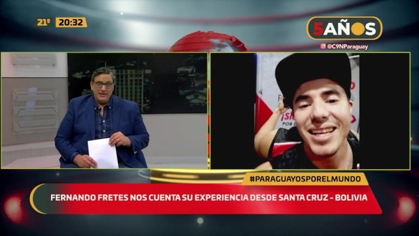 Fernando Fretes nos cuenta su experiencia desde Santa Cruz, Bolivia - C9N