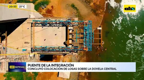 Concluye colocación de losas en el puente de la integración - ABC Noticias - ABC Color