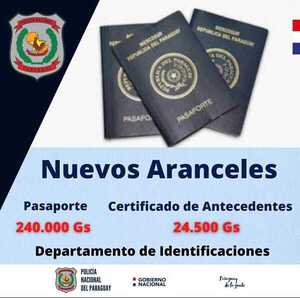 Pasaportes y certificados de antecedentes costarán más caro desde el lunes | 1000 Noticias