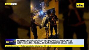 Fichan a cuidacoches y vendedores ambulantes - ABC Noticias - ABC Color