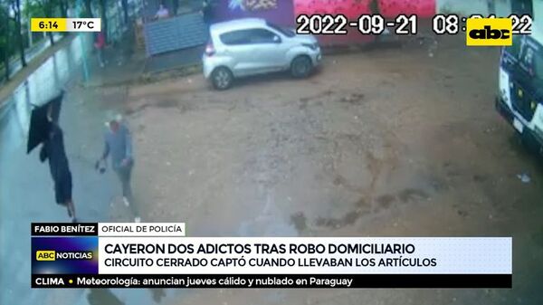 Cayeron dos adictos tras robo domiciliario - ABC Noticias - ABC Color