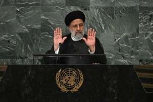 El presidente de Irán acusó a Occidente de tener una “doble vara” en un discurso de 40 minutos