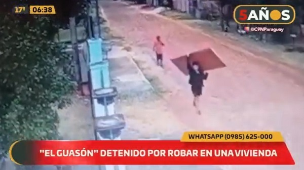 Detienen al “Guasón” por robo en casa de su vecino