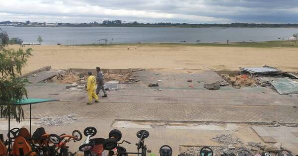 La Nación / Vendedores de la Costanera de Asunción se oponen al retiro de contenedores