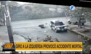 Giro a la izquierda provocó accidente mortal en Madame Lynch | Telefuturo