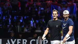 Nadal arropa a Federer en su adiós
