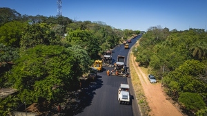 Ruta PY02: siguen las tareas en zona del cerro Caacupé para habilitar nuevo tramo - .::Agencia IP::.