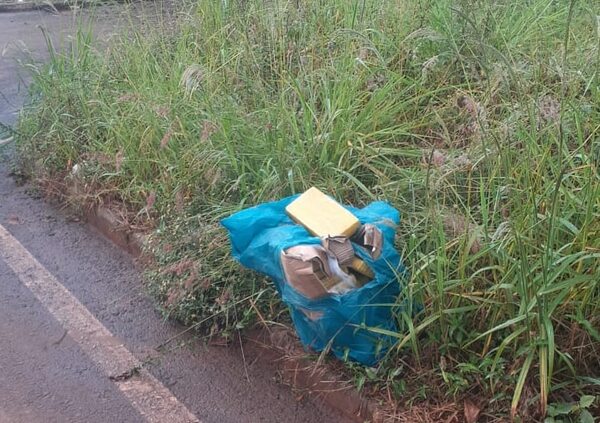 Hallan una bolsa repleta de panes de marihuana al costado de una calle - ABC en el Este - ABC Color