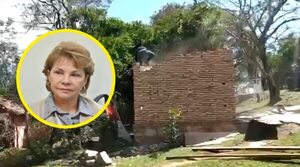 Exviceministra cartista Marta González derrumba vivienda de humilde vecino - A La Gran 7-30 - ABC Color