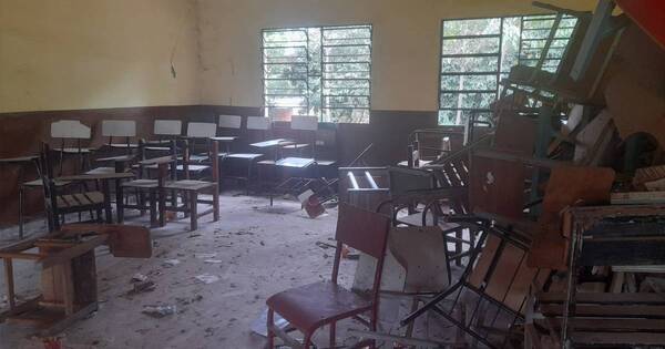 La Nación / Claman continuidad de obra abandonada hace 4 años en una escuela de CDE