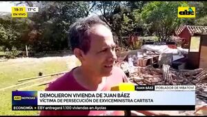 Demolieron vivienda de Juan Báez - ABC Noticias - ABC Color