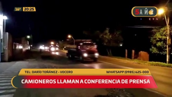 Camioneros convocan a conferencia de prensa - C9N