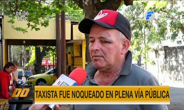Habló el taxista ''noqueado'' en plena calle - Paraguaype.com