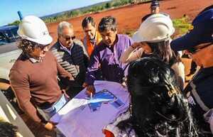 CAF verifica avance de obras complementarias del Puente de Ia Integración - .::Agencia IP::.