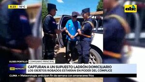 Capturan a un supuesto ladrón domiciliario - ABC Noticias - ABC Color