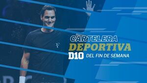 Cartelera deportiva con el adiós de Roger Federer