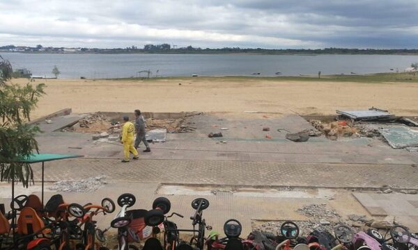 Vendedores de la Costanera de Asunción se oponen al retiro de contenedores