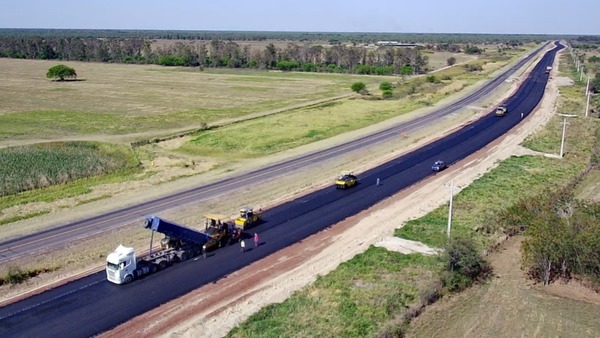 Labores en la ruta Transchaco registran un promedio de 80,75% de avance en sus 8 lotes - .::Agencia IP::.