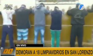 Demoran a 18 limpiavidrios en San Lorenzo | Telefuturo