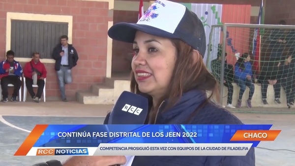 Equipos compiten por sobrepasar la fase distrital de los JEEN 2022 en Filadelfia.