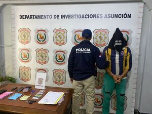 Detuvieron a supuesto ladrón que se habría robado G. 34 millones - Policiales - ABC Color