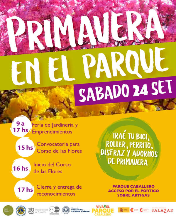 El Parque Caballero revivirá el tradicional corso de las flores - .::Agencia IP::.
