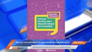 Representantes de padres emiten rechazo hacia materiales de educación sexual para estudiantes.
