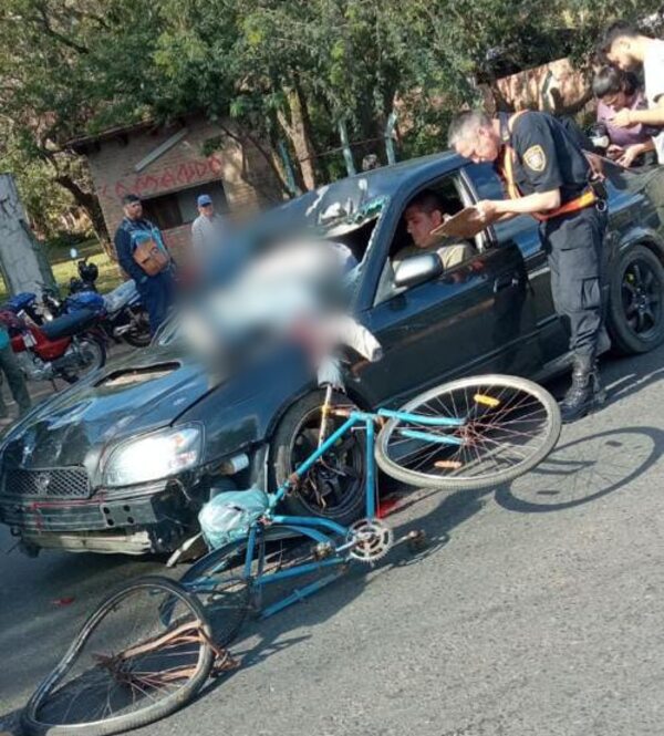 Ciclista muere tras accidente de tránsito sobre la ruta PY02, Itauguá - Policiales - ABC Color