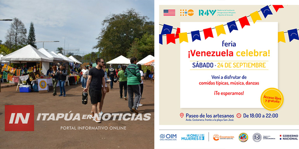 MAÑANA SE REALIZARÁ LA FERIA GASTRONÓMICA ¡VENEZUELA CELEBRA! EN LA CIUDAD DE ENCARNACIÓN