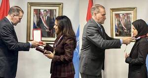 La Nación / Condecoran a embajadoras de Qatar y Emiratos Árabes por brindar ayuda a Paraguay