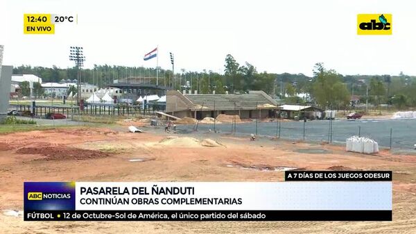 Pasarela del ñanduti: continúan obras complementarias - ABC Noticias - ABC Color