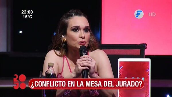 Lali González: "Va a ser la primera y última vez que me interrumpen"