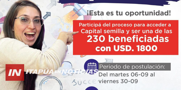 EMPRENDEDORAS PUEDEN GANAR UN CAPITAL SEMILLA DE 1800 DÓLARES