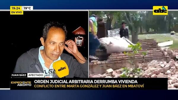 Conflicto entre Marta González y Juan Báez en Mbatovi - ABC Noticias - ABC Color