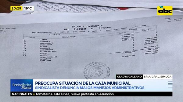 Preocupa situación de la caja municipal - ABC Noticias - ABC Color