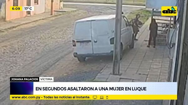 En segundos asaltaron a una mujer en Luque - ABC Noticias - ABC Color