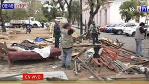 Reubican a ocupantes de la Plaza de Armas - Paraguaype.com