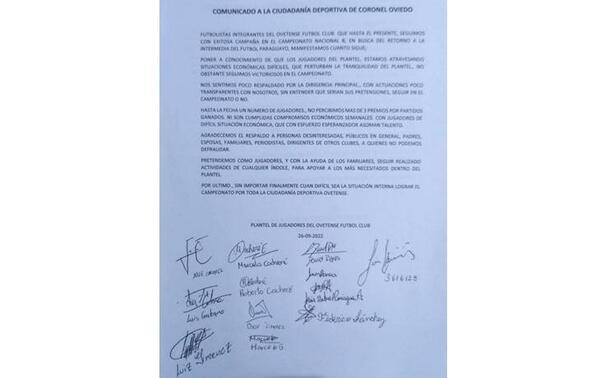 Plantel ovetense emite un comunicado debido a la difícil situación económica que atraviesan – Prensa 5