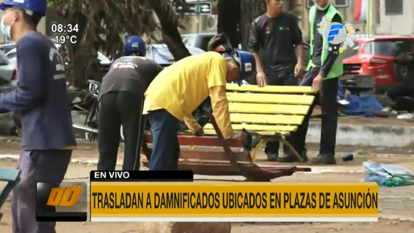 Apuran hermoseamiento de plazas mientras trasladan a damnificados