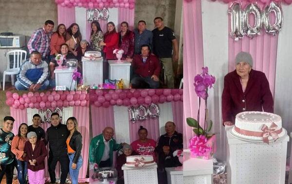 Mujer festeja 100 años de vida en Coronel Oviedo – Prensa 5