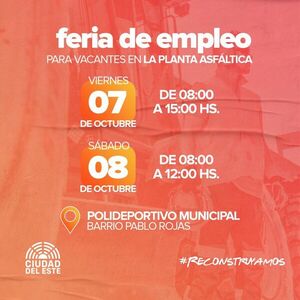 Municipalidad de CDE organiza feria de empleo para vacancias en la planta asfáltica - Noticde.com